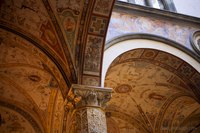 Bóvedas góticas del Palazzo Vecchio - Florencia, Italia