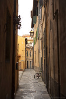 One of the streets of Pisa in the Santa Maria quarter One of the streets of Pisa in the Santa Maria quarter