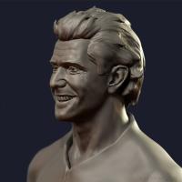 Mel Gibson Likeness Study Sculpture (Blender)