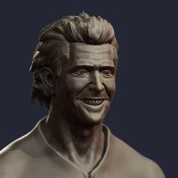 Mel Gibson Likeness Study Sculpture (Blender)